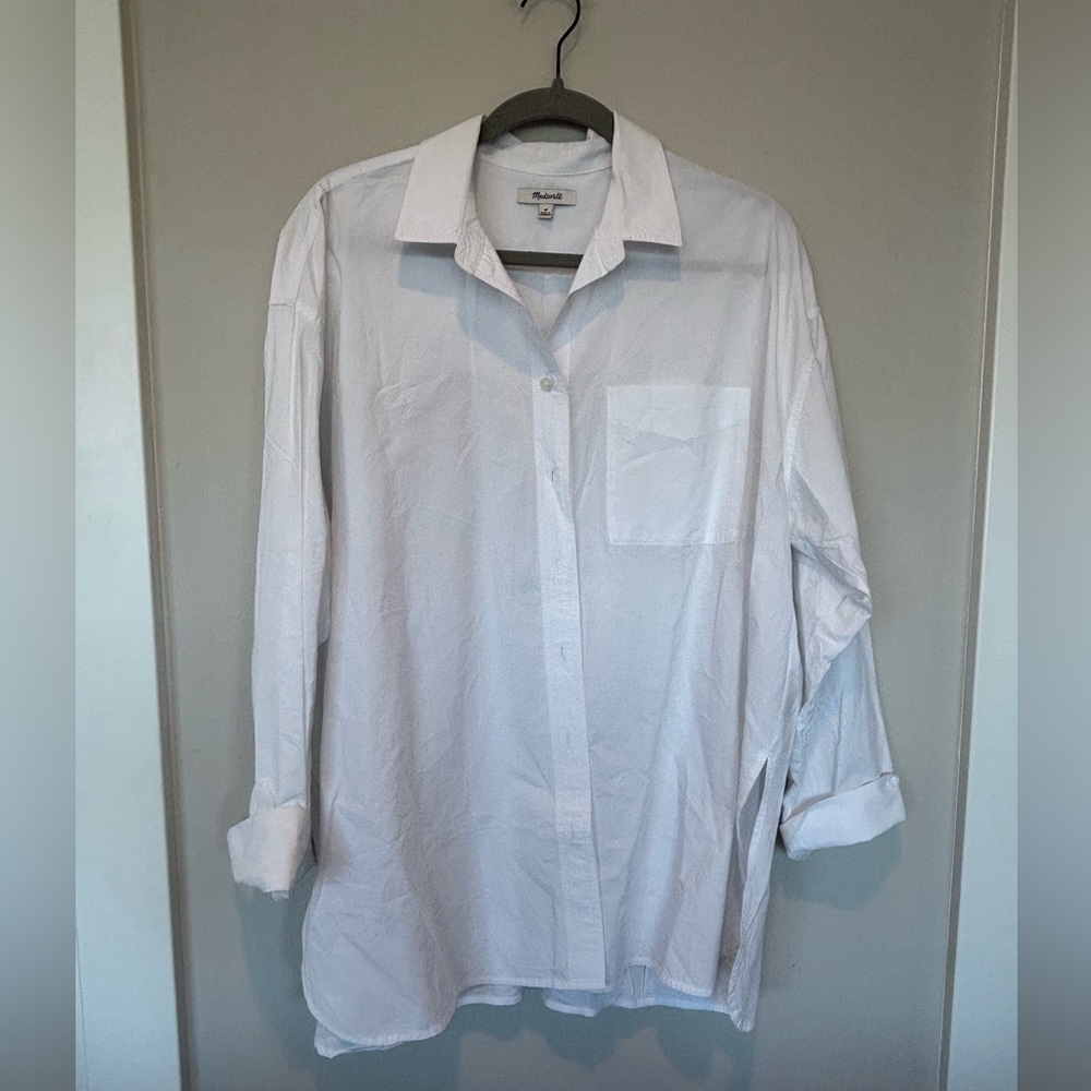 Madewell White Button Down Shirt